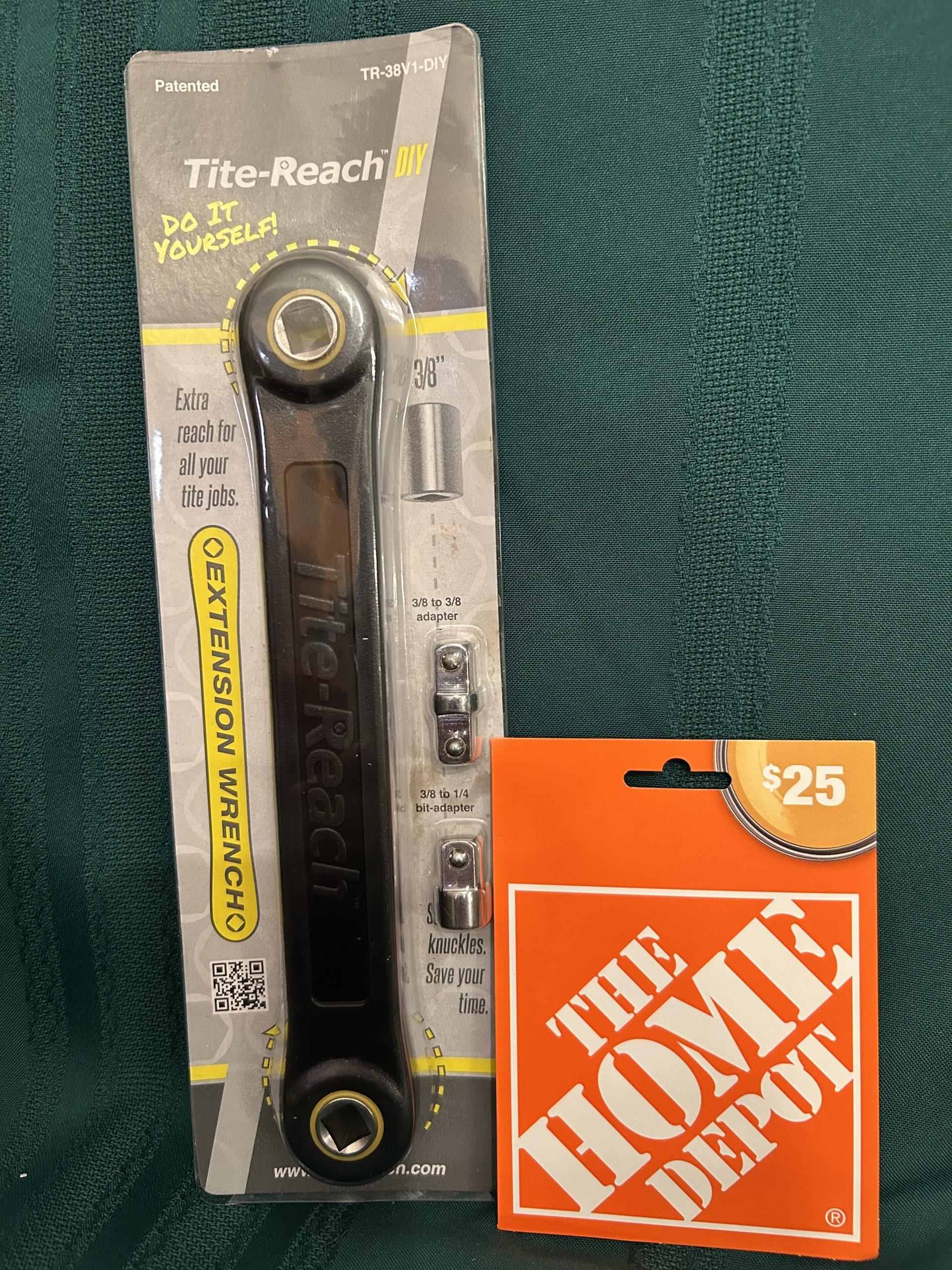 Extension Wrench and Home Depot Gift Card